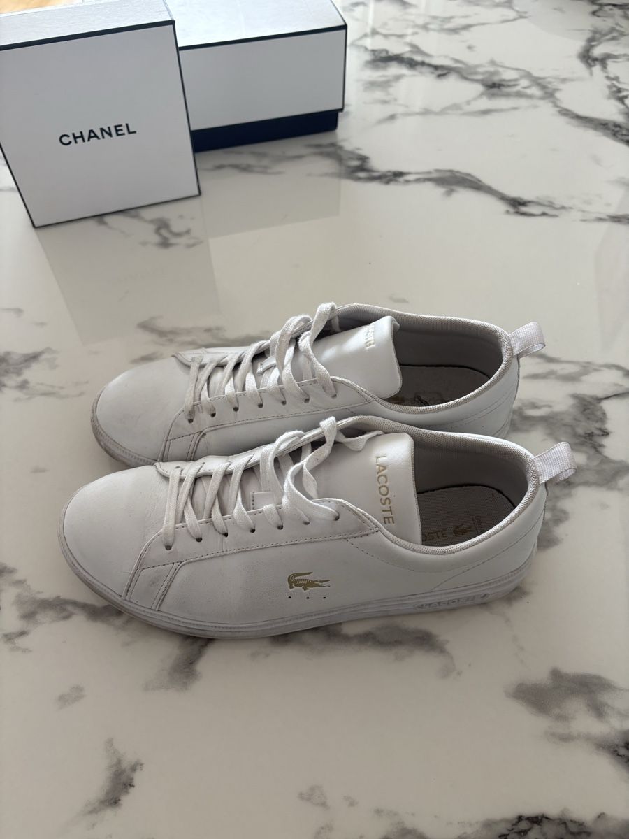 Lacoste Scarpe da donna: Lacoste Baskets en cuir blanc, taille 40 – Nuovo (secondo la descrizione) da Mont-sur-Lausanne venduto da Melmel83 1