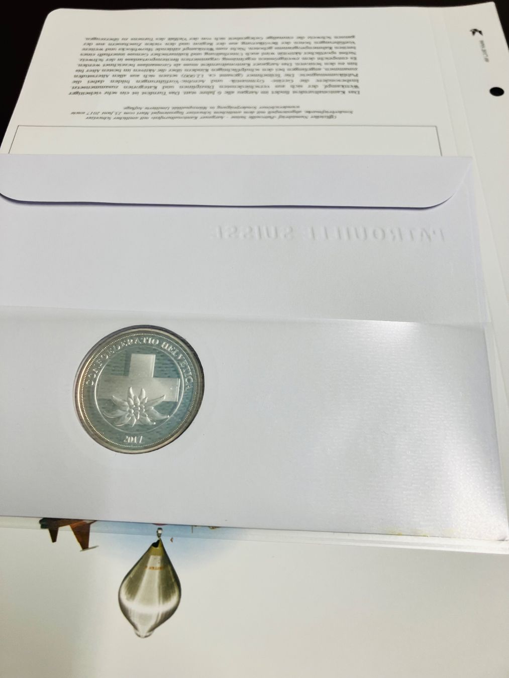 Medaglie: Patrouille Suisse  Numisbrief versilberte Medaille 2017 – Usato da Merenschwand venduto da Garfield2026 3
