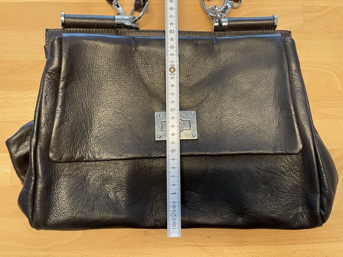 Borse da donna: Vintage Echtledertasche, schwarz – Usato da Spreitenbach venduto da R_1691 3