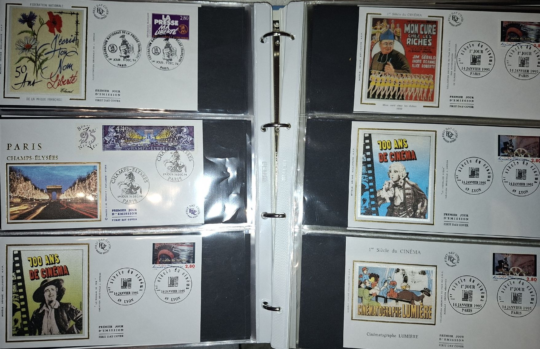Tutti i francobolli: FDC / Briefe Frankreich 1993 - 1996 237Stk.  – Usato da Balgach venduto da SIMEON27 4