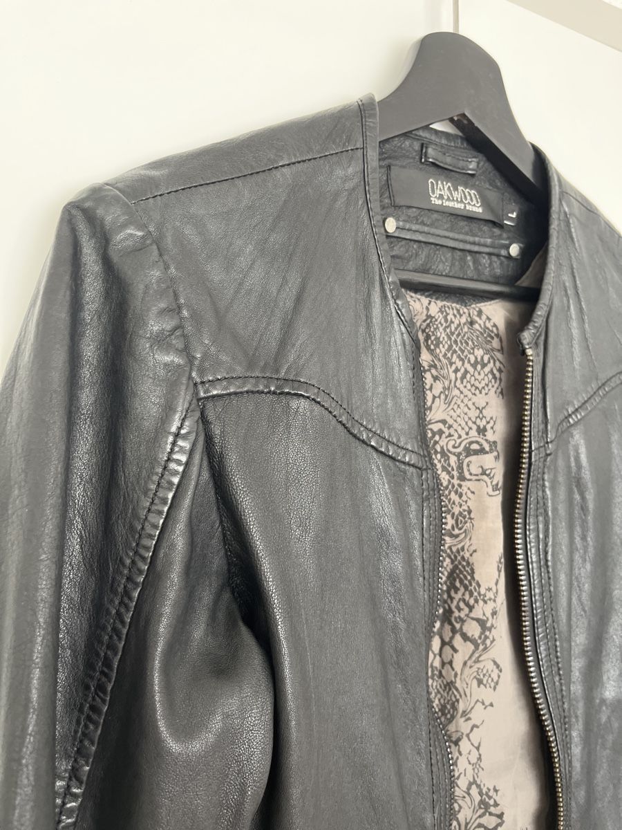 Giacche: Schwarze Lederjacke im Biker-Stil – Usato da Emmenbrücke venduto da zak_5wtm 1