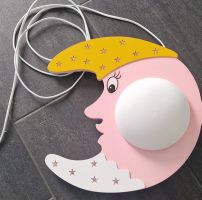Wandleuchte Mond Kinderzimmer rosa guter Zustand