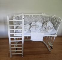 Babybay Original Midi Beistellbett - mit Matratze + Zubehör