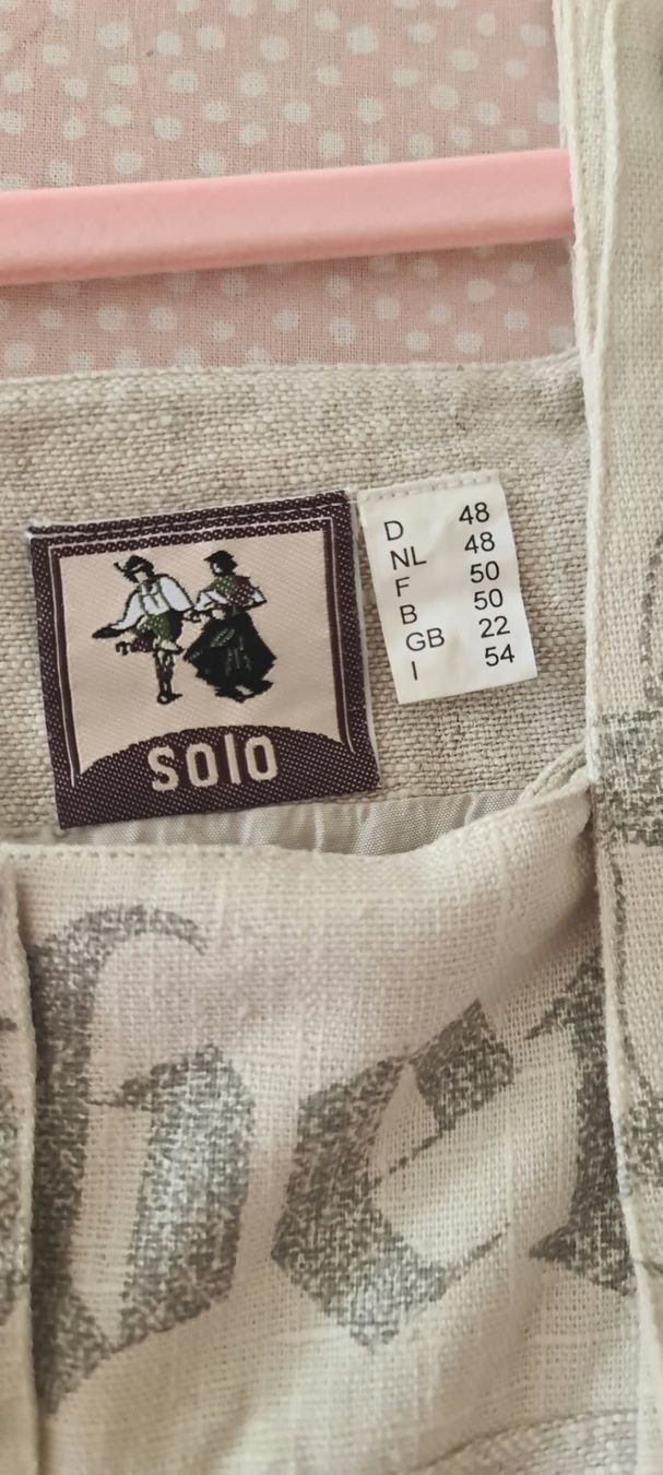 Vestiti: Dirndl Grösse 48 Leinen/Baumwolle – Usato da Dottikon venduto da Rotondino2 1