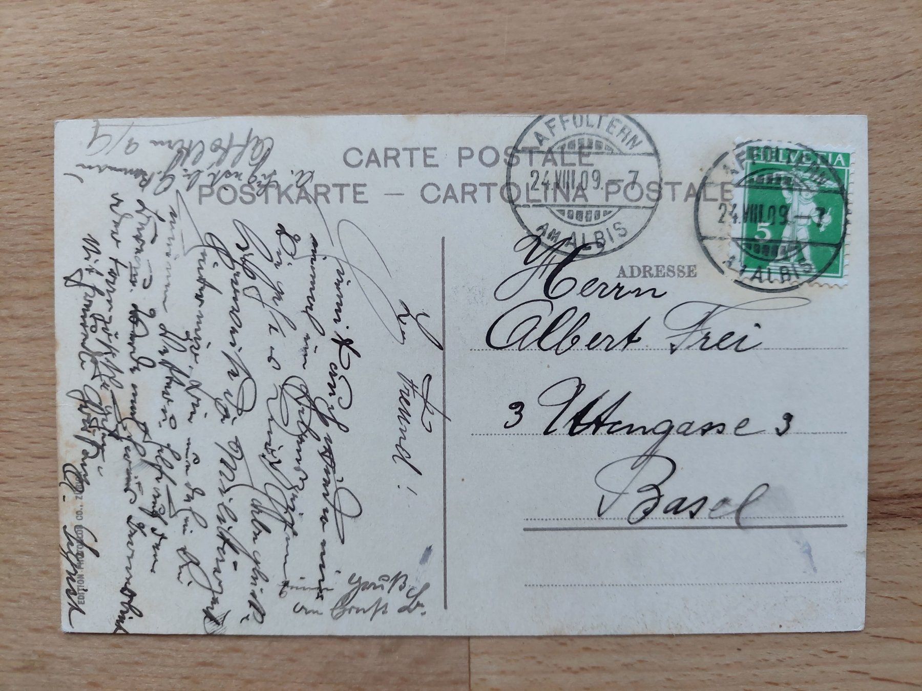 Cartoline postali: AK Affoltern am Albis – Usato da Obfelden venduto da Foto_Bild_Kunst_Buch 1