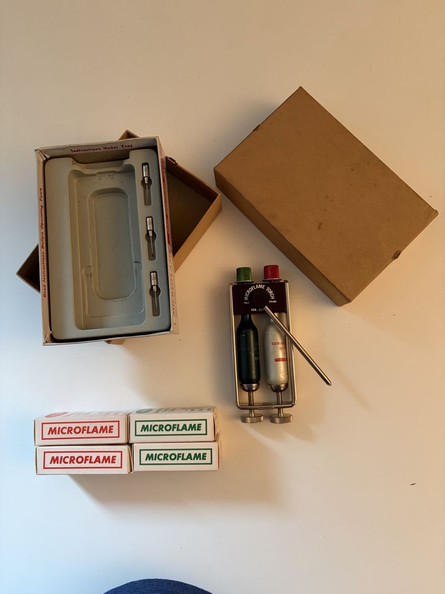 Microflame Gasbrenner Set mit Zubehör im Originalkarton (Gebraucht) in ...