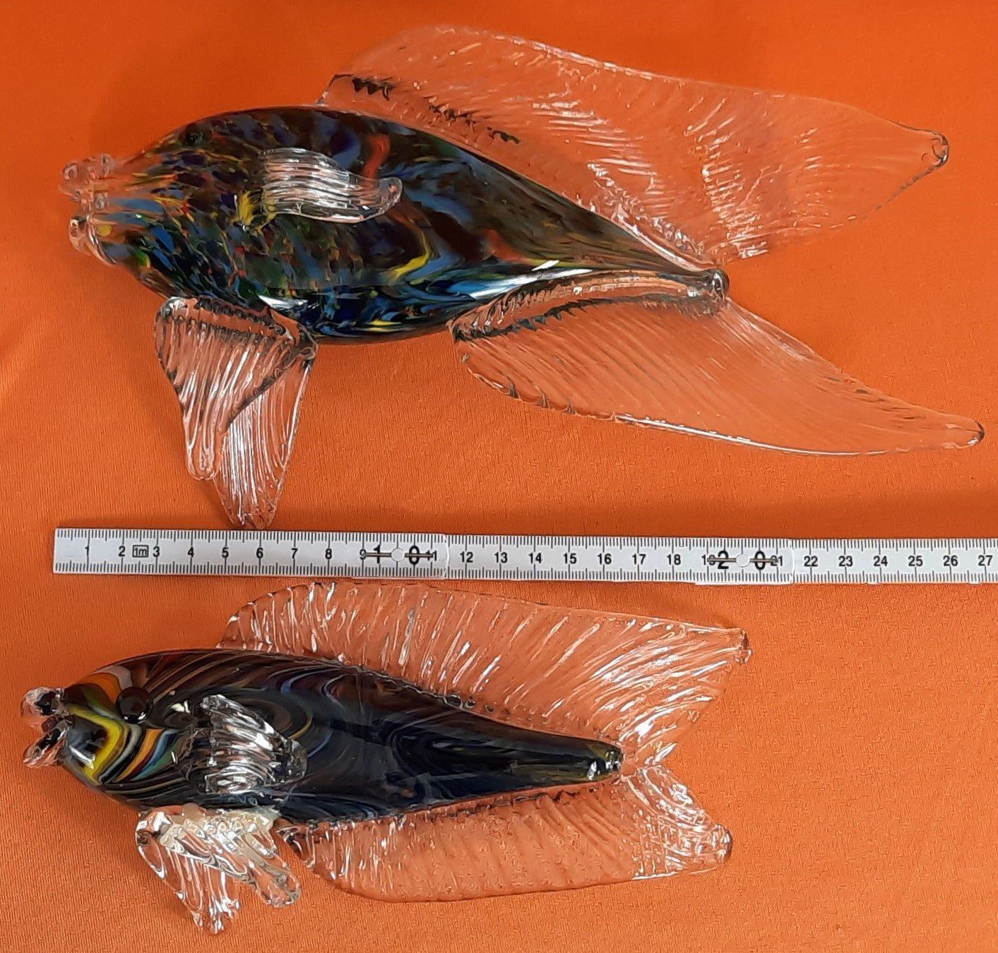 Murano Tutte le decorazioni: MURANO schöne Fisch "Mutter+Baby" Deko – Nuovo (secondo la descrizione) da Seuzach venduto da VT-Collections2 8