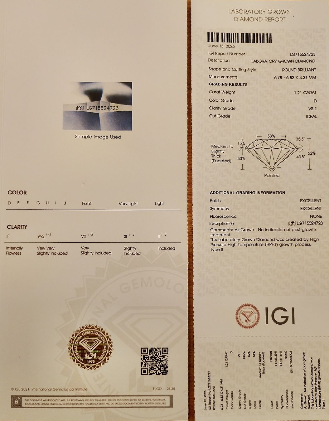 Pietre preziose: 1.21ct Diamond VS1 D ID 2EX (lab) éco-diamond – Nuovo e nell'imballaggio originale da Genève venduto da Monkey_Soldier 3