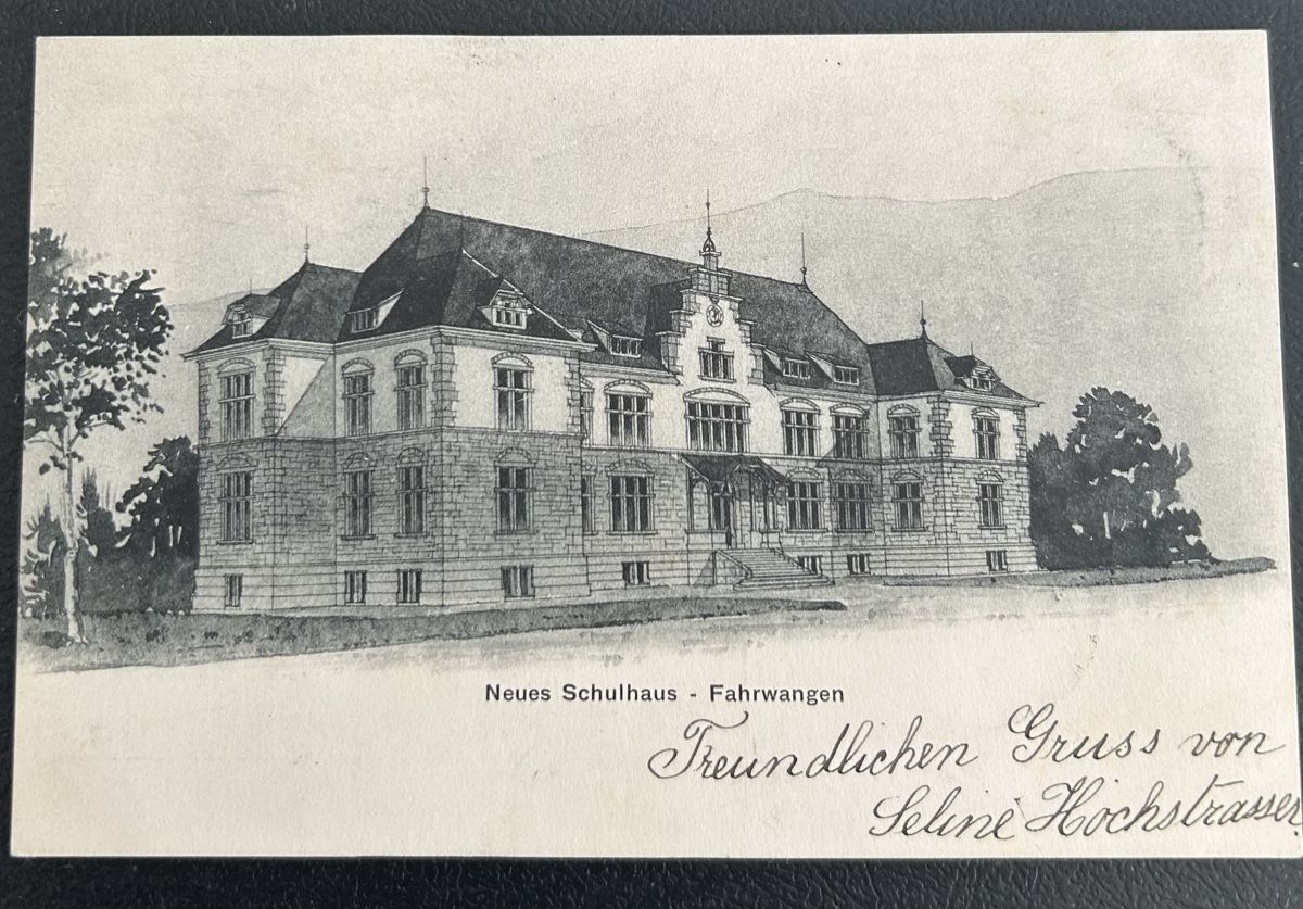 Cartes postales: Fahrwangen neues Schulhaus  – D'occasion à Horw par Tellbub