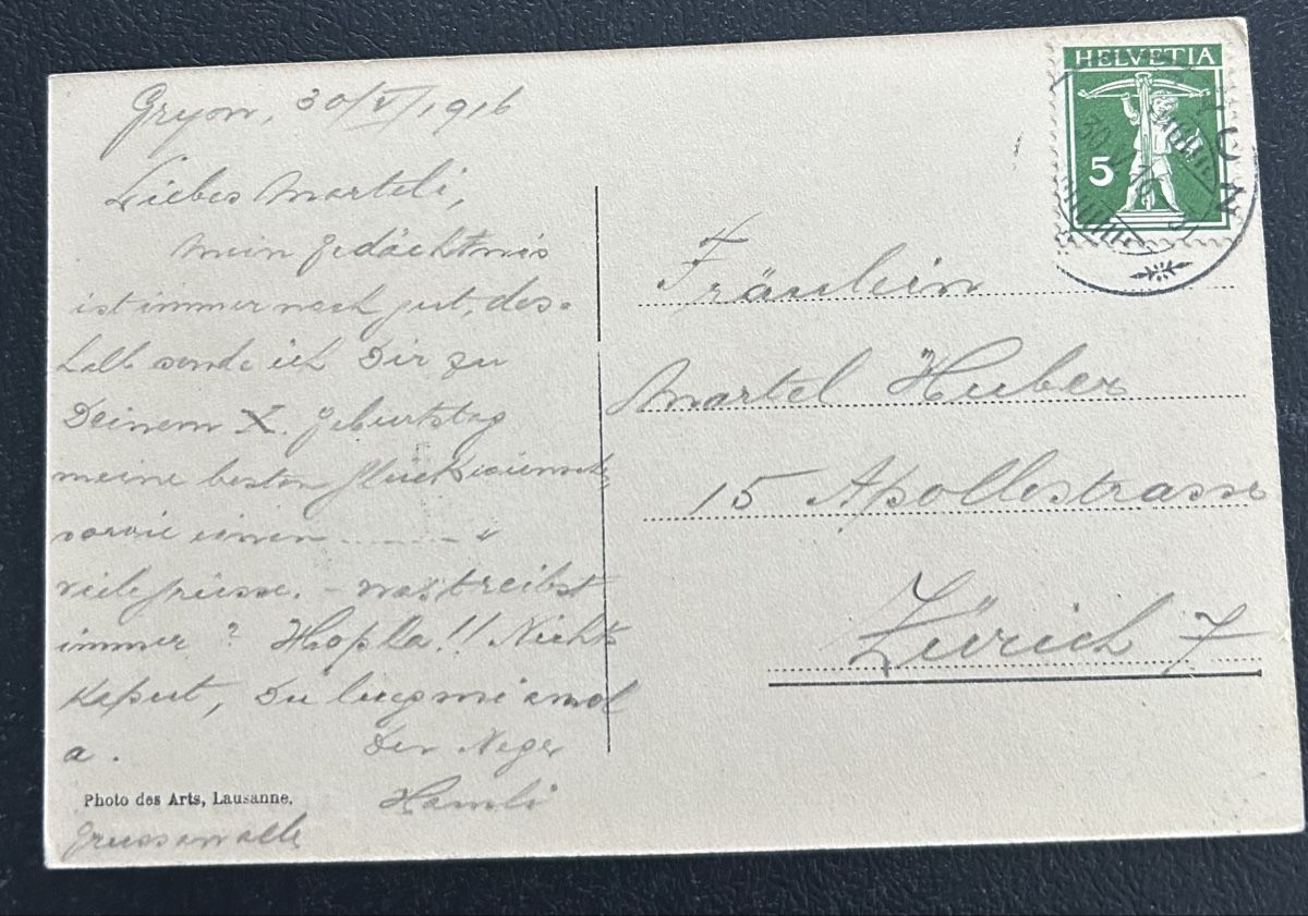 Cartoline postali: Les Pars Gryon Pension Saussaz – Usato da Horw venduto da Tellbub 1
