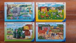Ravensburger Puzzle 4er Set Tiere Bauernhof Zoo