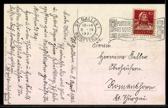 Cartoline postali: AK St. Gallen, Bahnhof – Usato da Berlin venduto da bartko-reher 1