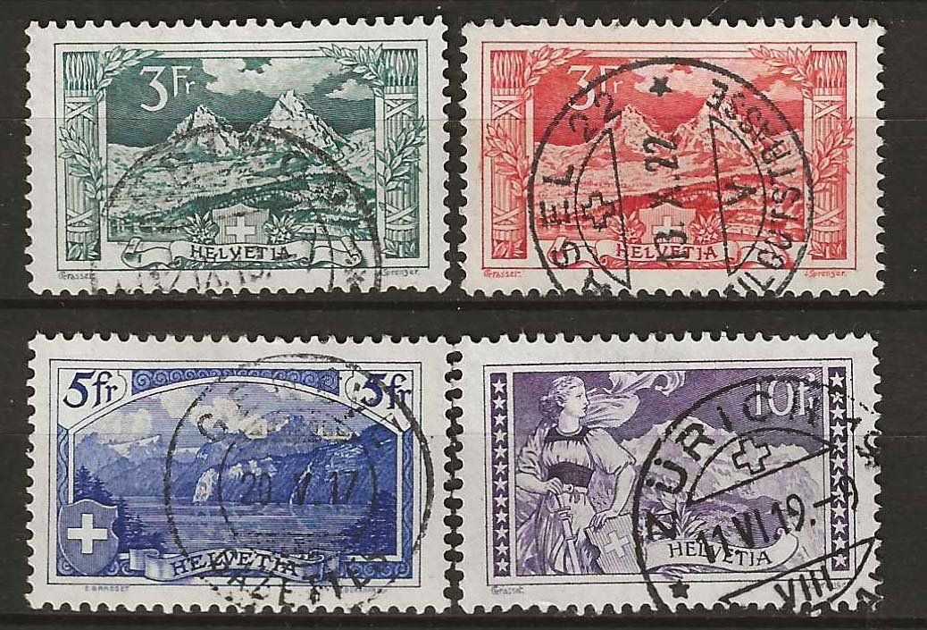 Alle Briefmarken: CH129 - Paysages 1914-1918 obl. – Gebraucht aus Trélex von Phil_Albert