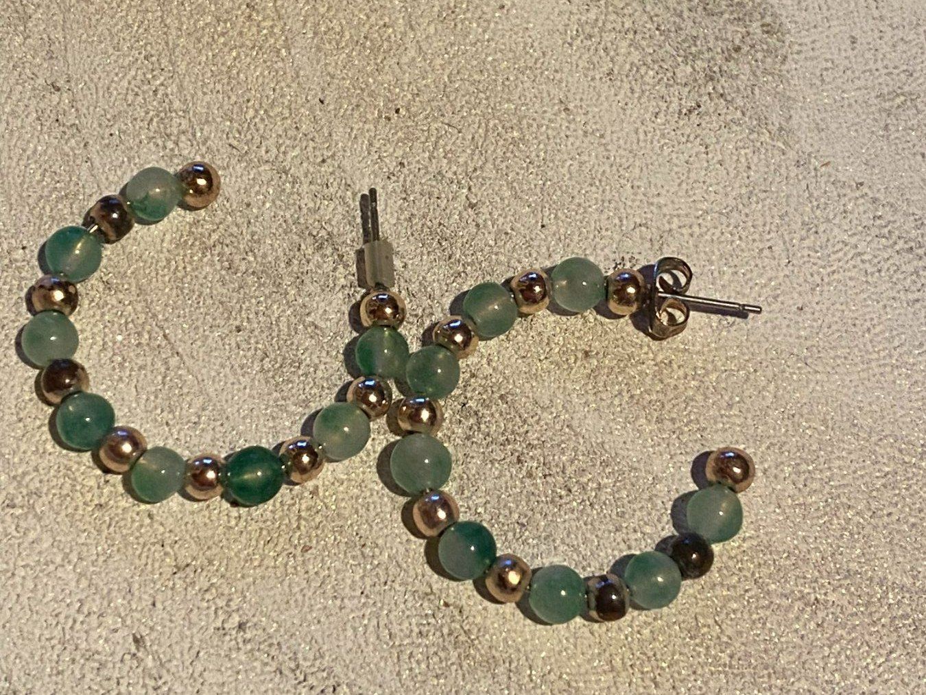 Ohrringe & -stecker: OHRRINGE GRÜN-GOLD,DAMEN – Gebraucht aus Meienried von ManuelaBoutique 1