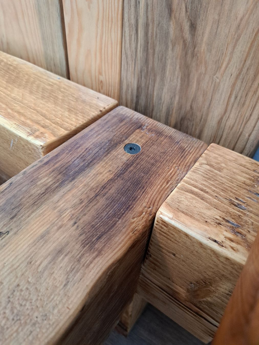 Lits: Holzbalkenbett Massiv Unikat – D'occasion à Birmenstorf AG par Mrfaeh 8
