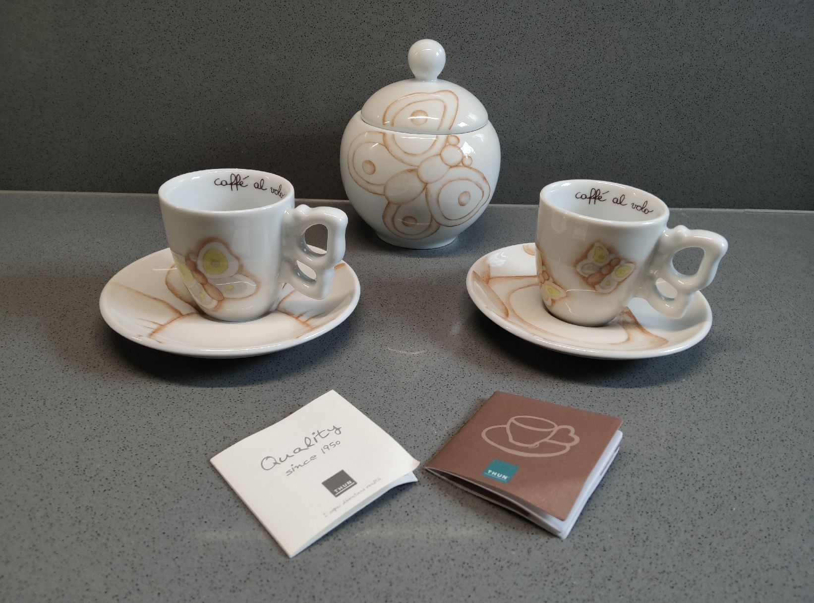 Tazze: DESIGN Espresso - Set von THUN/ **NEU – Nuovo e nell'imballaggio originale da Minusio venduto da Todesca