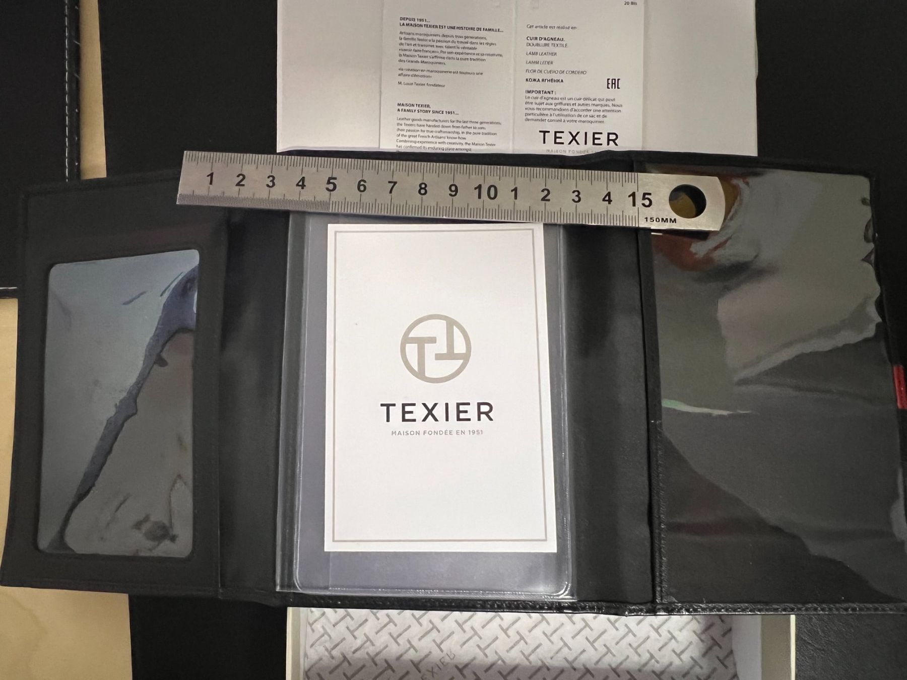 Brieftaschen: Portefeuille Texier Cuir Noir neuf – Neu und originalverpackt aus Lausanne von ffhoud 4