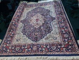 Perser Orientteppich/Seidenteppich, Iran, 280x200cm, Vintage