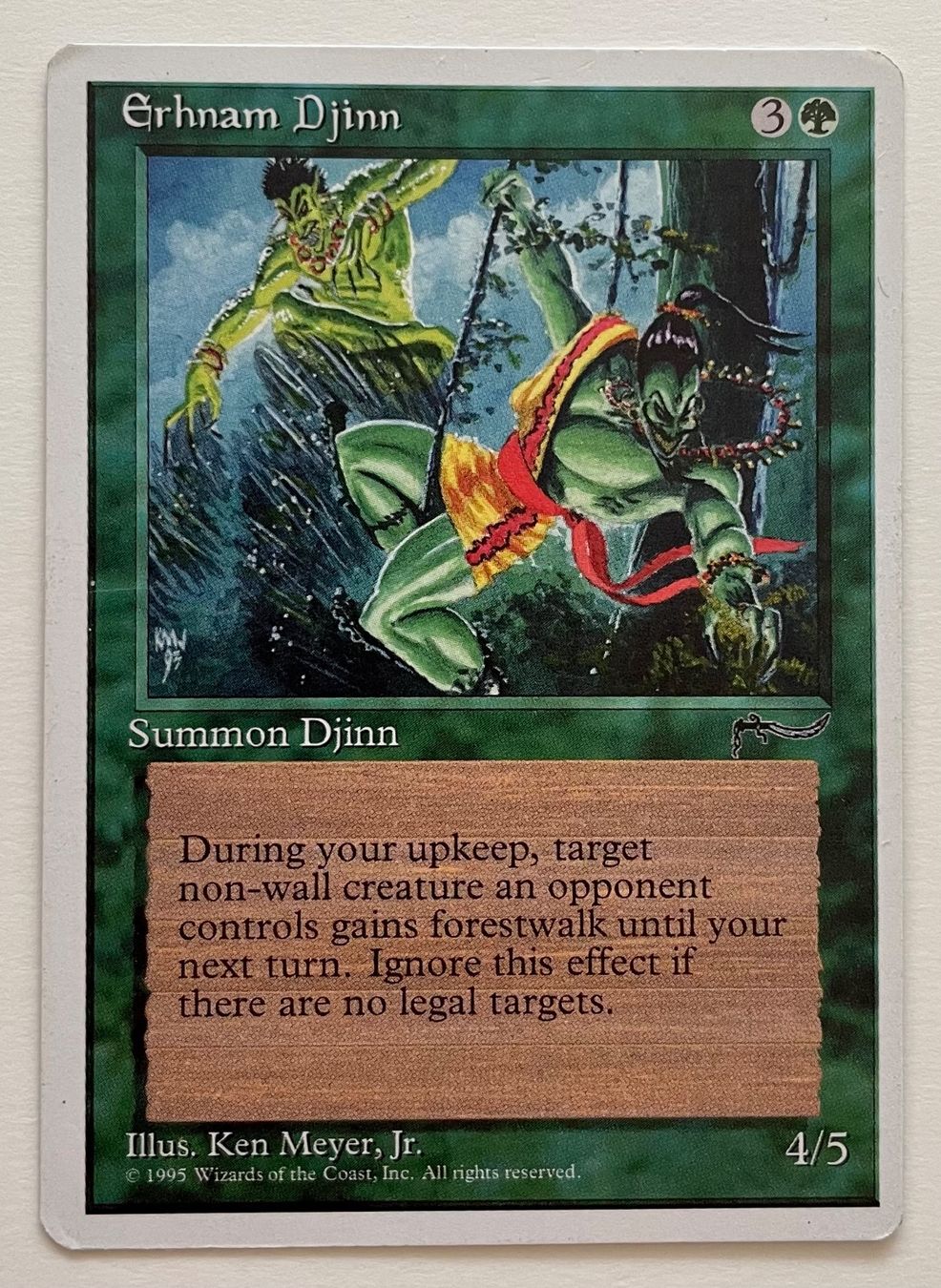 Cartoline: MTG - Erhnam Djinn – Usato da Zürich venduto da T_H_O_M_A_S