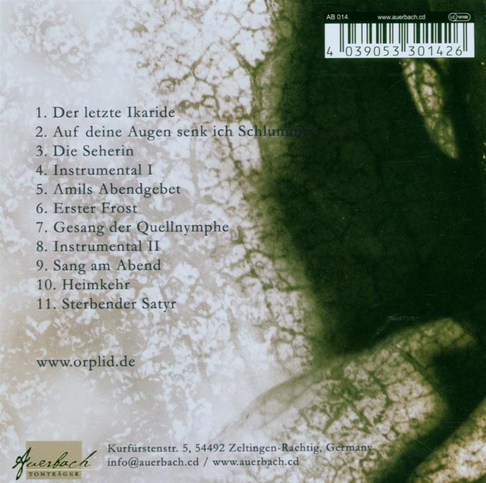 CD: Orplid - Sterbender Satyr (Digipack) – Usato da Uzwil venduto da visions77 1