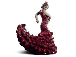 Lladro 'Flamenco Flair (Rosso)' numero 01008765 - Nuova