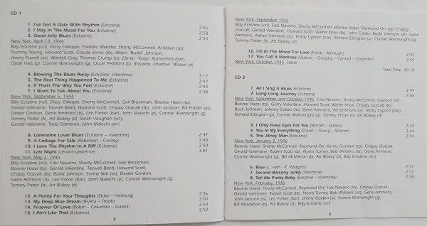 CDs: Billy Eckstine I AIN'T LIKE THAT Lester Young Vocal Jazz 4CD – D'occasion à Kandergrund par Sososo 2