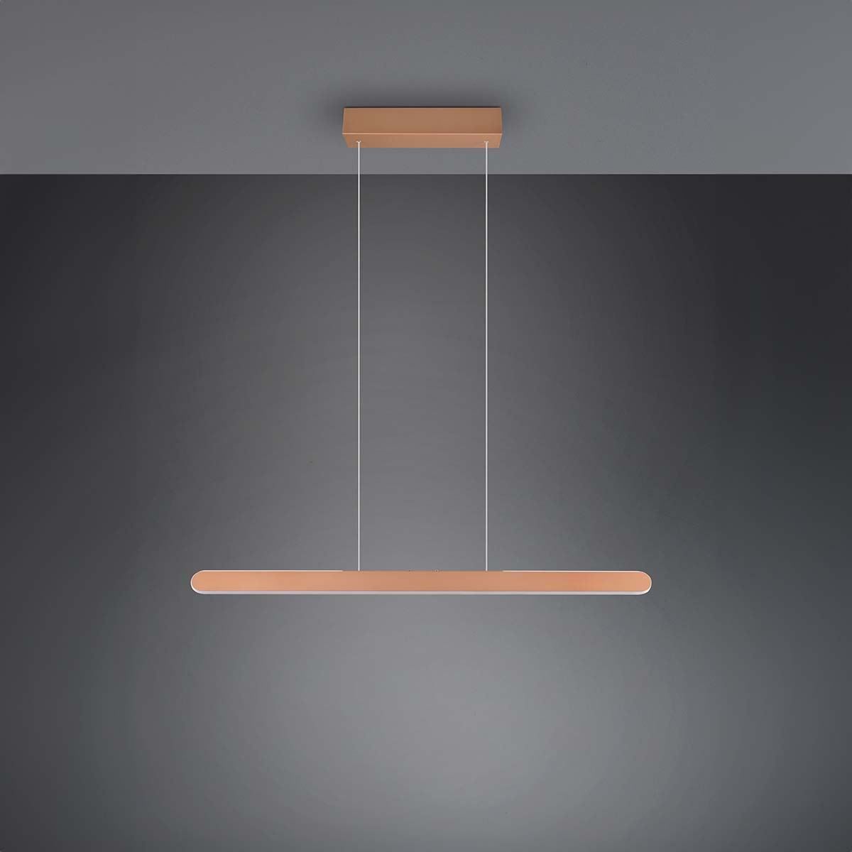 Lampadari & plafoniere: LED Pendelleuchte, Braun, 100 cm x 8 cm – Nuovo (secondo la descrizione) da Kreuzlingen venduto da Smart-Light 4