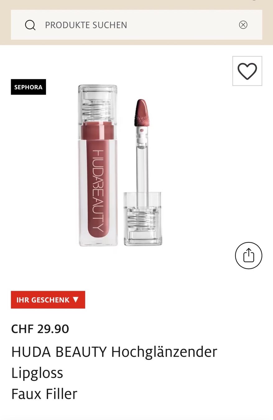 Huda Beauty Make-up: Huda Beauty Lipgloss – Neu und originalverpackt aus Baar von and_x9gz