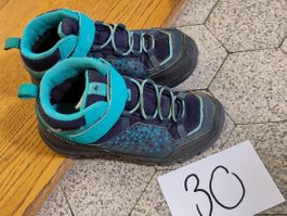 Tolle Kinder Wanderschuhe, Gr. 30, Quechua, mint schwarz
