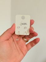 Boucles d'oreilles Lovisa lot de 2 neuf zircon