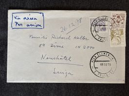 Enveloppe adressée avec timbres brésiliens 1978
