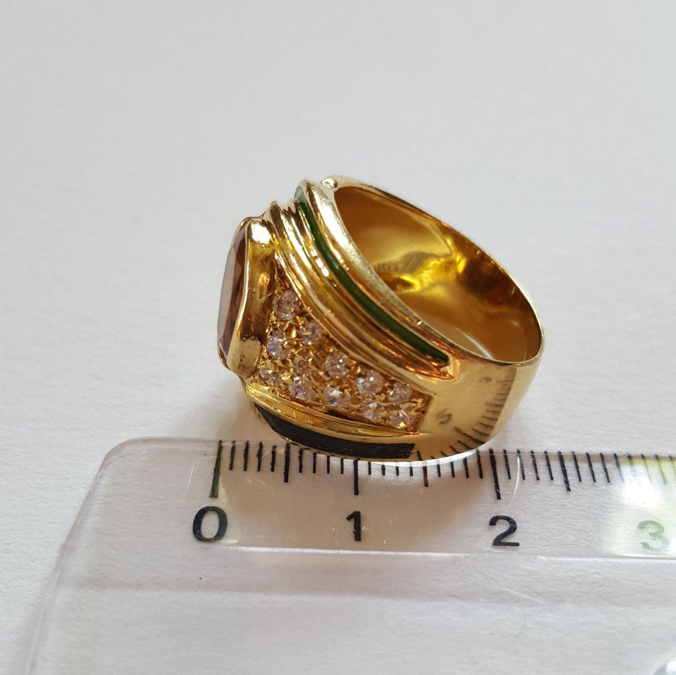 Ringe: 18 Karat 750 Massiv Gold Ring Mit Steine – Gebraucht aus Wald ZH von Aniade 3