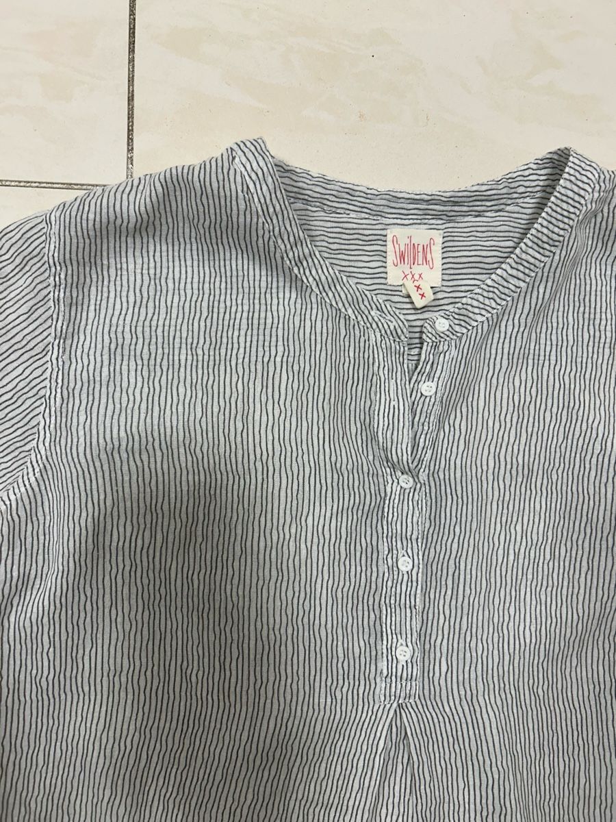 Camicette, T-shirt & Top: Baumwoll-Bluse gestreift – Usato da Zürich venduto da sop_82jx 4