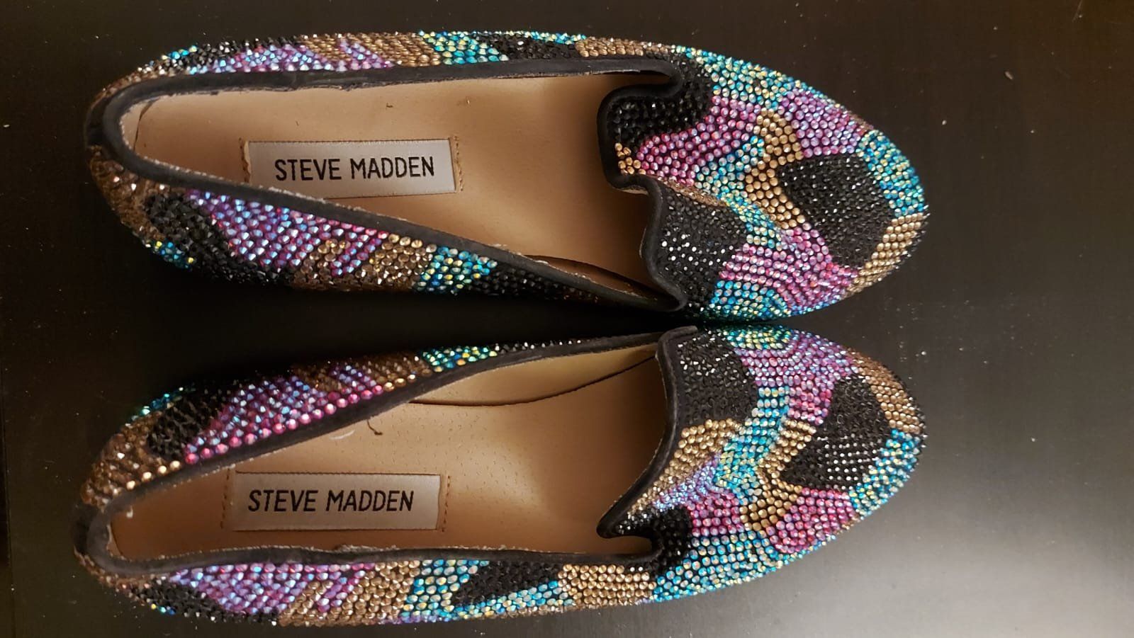 Steve Madden Damenschuhe: ABendschuhe mit Glitzersteinen Steve Madden, Leder, Gr. 40 – Gebraucht aus Wohlen b. Bern von gra_cy9p