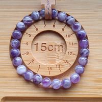 Chevron-Amethyst Armband Mineralien Stein