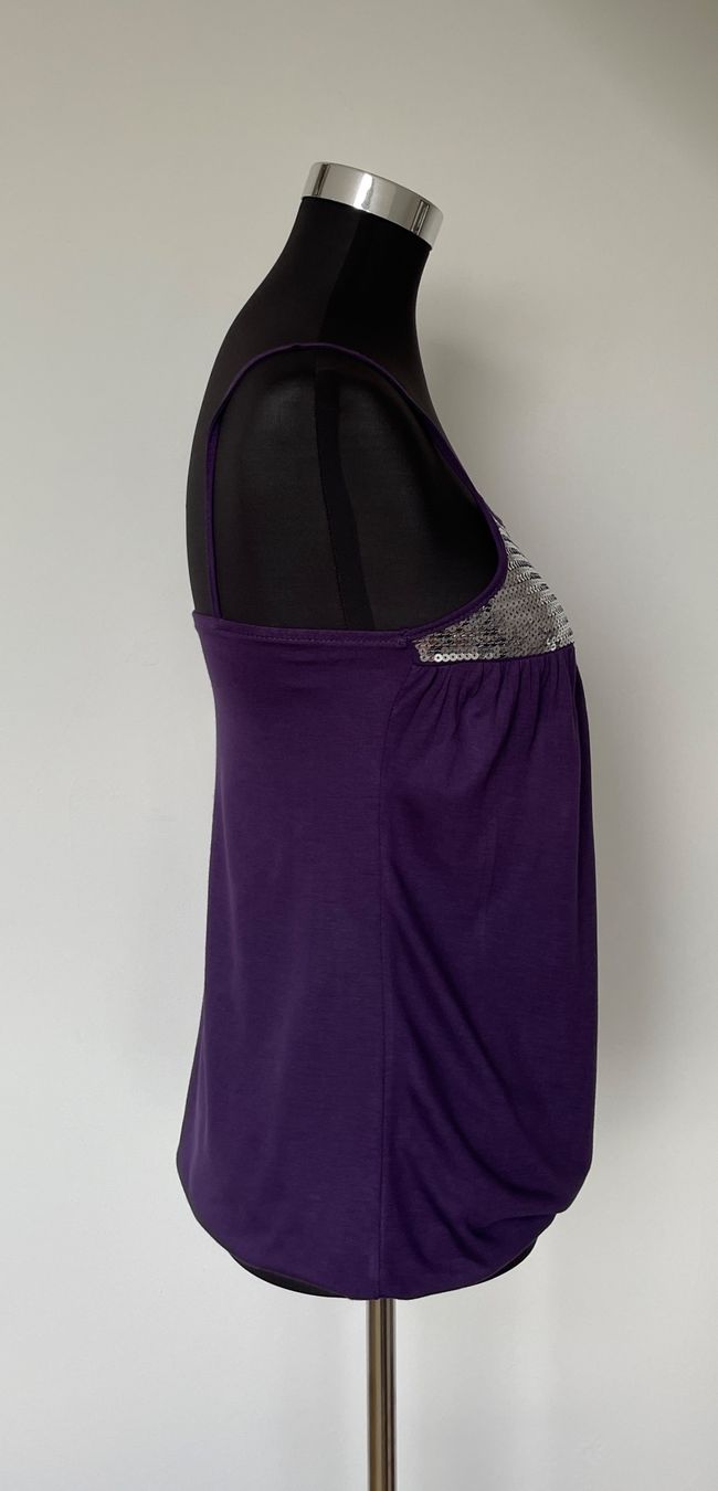 Tops: Pailletten-Top violett – Gebraucht aus Grenchen von M_ina 1