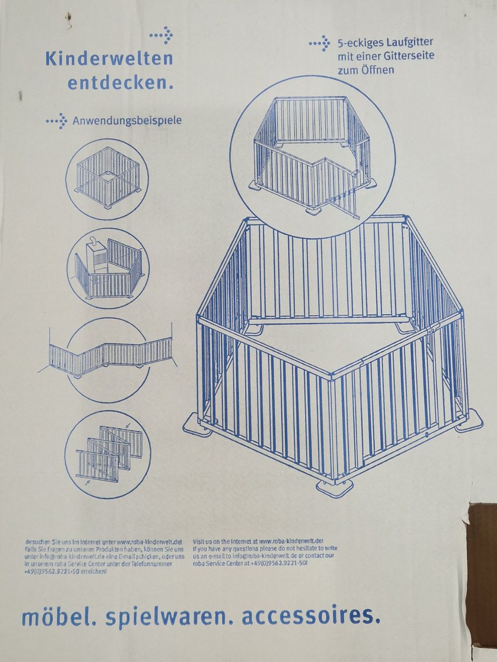 Box & Barriere di sicurezza: Roba variables Schutzgitter 5 teilig – Usato da Lengnau AG venduto da urbal 1