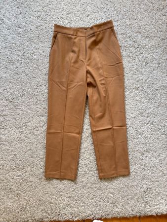 Zara Basics braune Casual Hose S