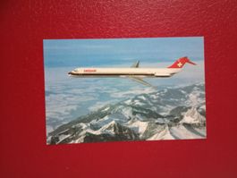 AK Flugzeug Schweiz Swissair McDonnell-Douglas MD81