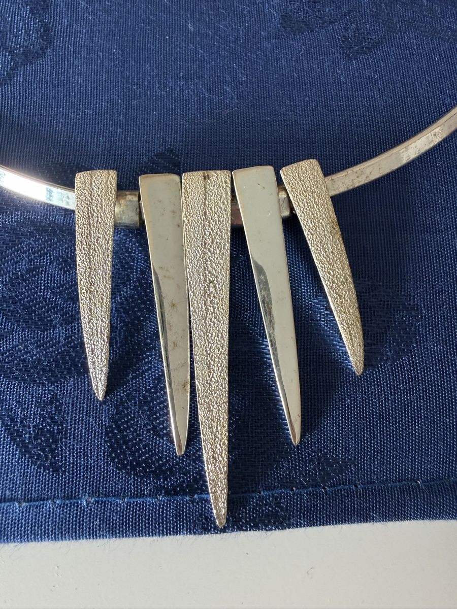 Pierre Lang Ketten: Collier avec pendentifs pointus argenté – Gebraucht aus Düdingen von Manuela14 1
