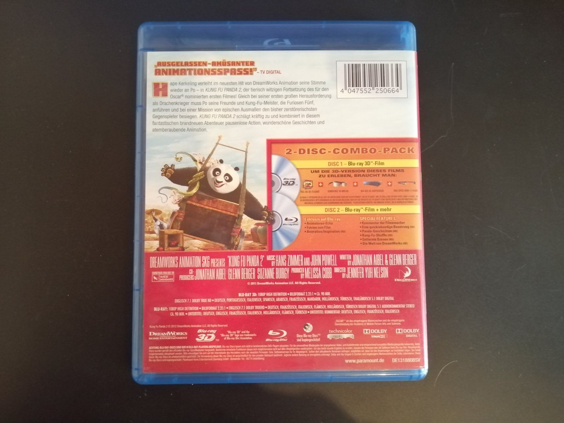 Tutti i DVDs: Kung Fu Panda 2 (Blu-Ray & Blu-Ray 3D) – Usato da Esslingen venduto da Lp4you 1