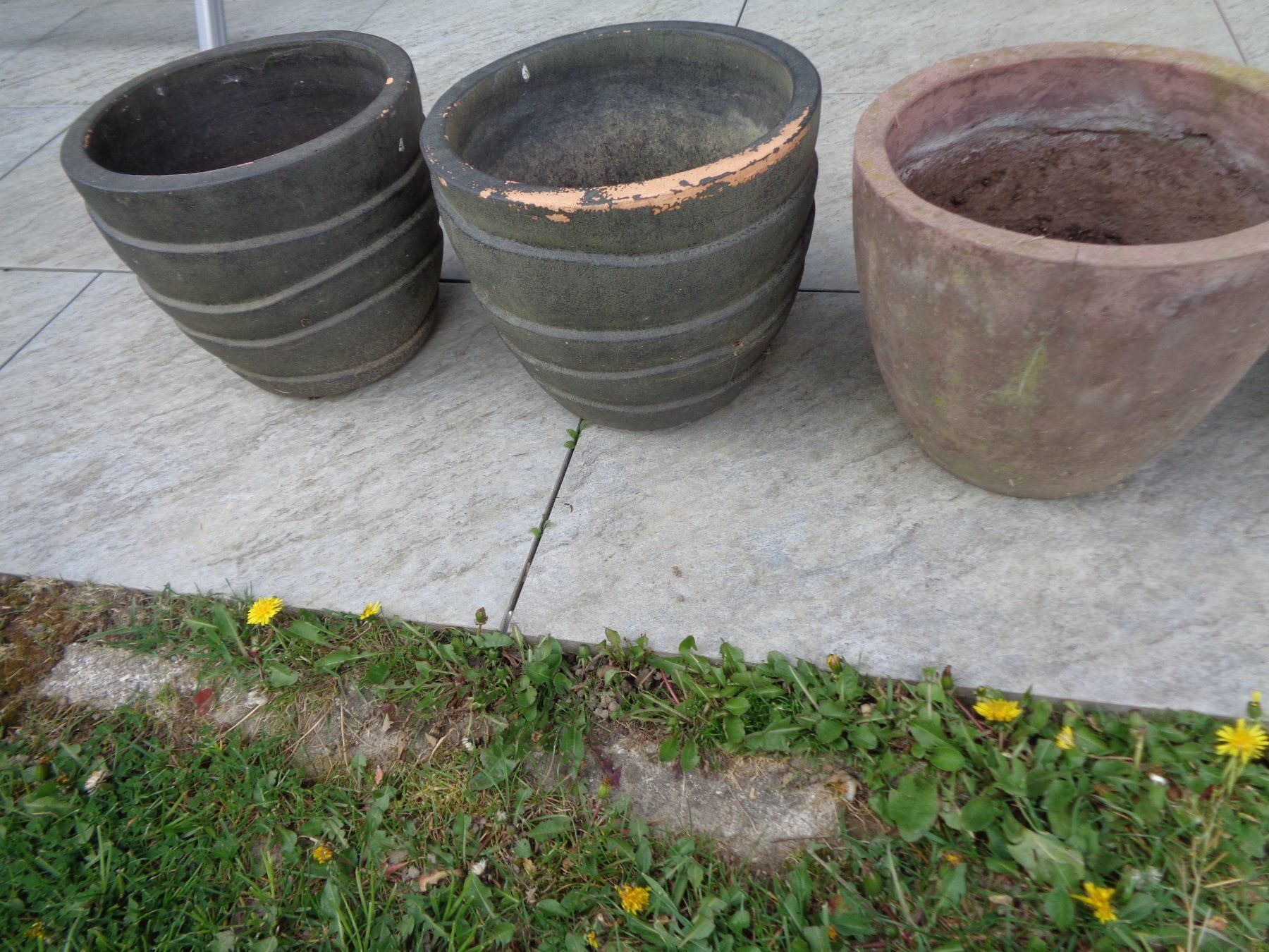 Blumentöpfe: 6 x Blumentöpfe (Pflanzgefässe), Garten – Gebraucht aus Rotkreuz von Samballi 3