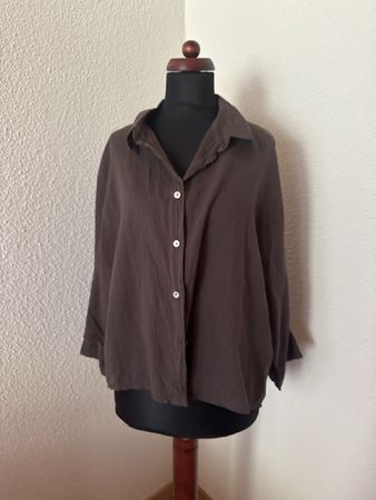 Bluse Braun Oversized, 1 Size