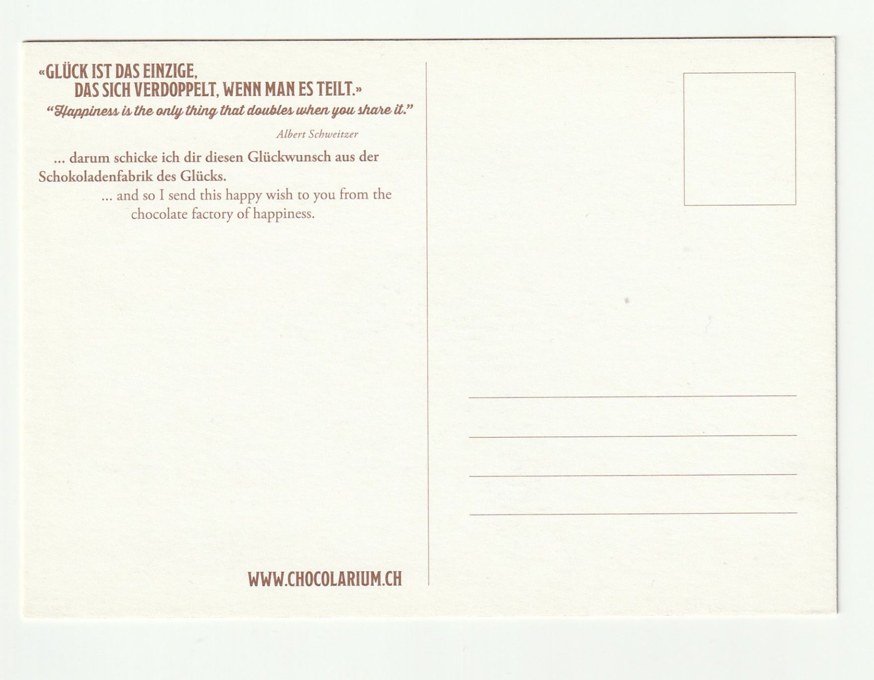 Cartoline postali: Maestranis Chocolarium Postkarte – Nuovo (secondo la descrizione) da St. Gallen venduto da Ricardo_Deals 1