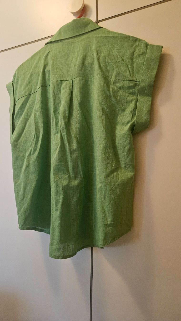 Blusen: Camicetta verde tg.M cotone – Gebraucht aus Melano von H-Sara 1