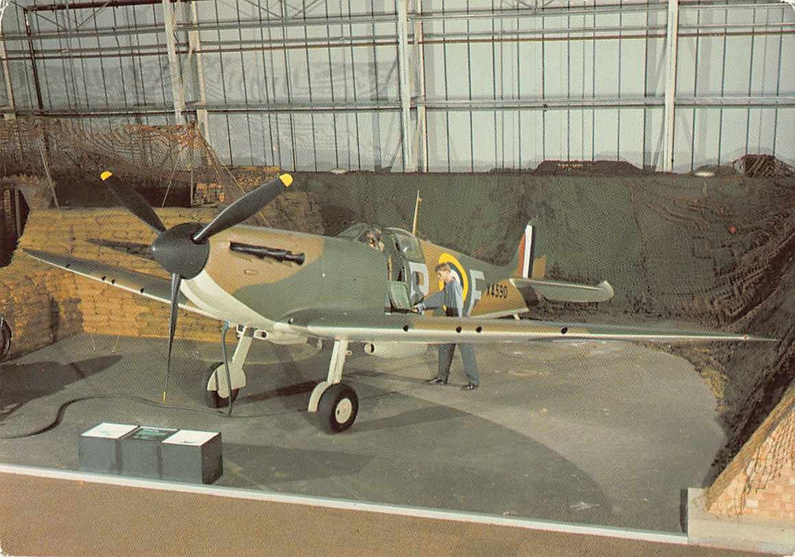 Cartoline postali: Ansichtkarte VICKERS ARMSTRONG SUPERMARINE SPITFIRE Mk 1 – Usato da Lufingen venduto da SchnaeppliCorner