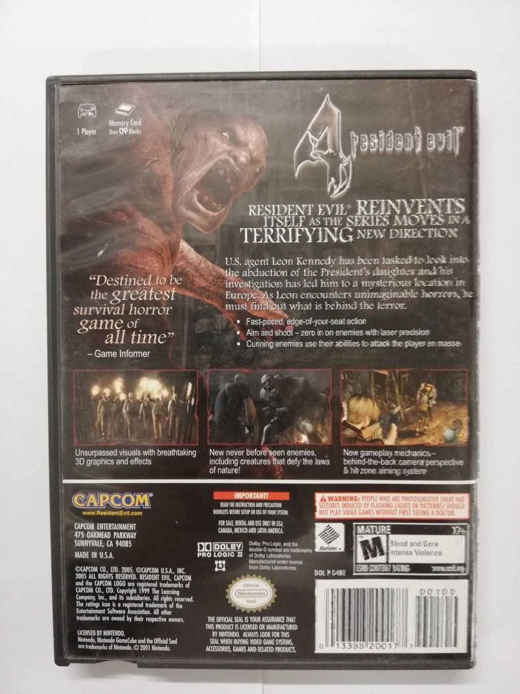 Giochi: Resident Evil 4 / NTSC-U / USA / Gamecube – Usato da St. Gallen venduto da zorro_dc 1