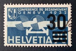 3-14-2 Timbre Helvetia oblitéré. Conférence Désarmement 1936