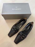 Mocassins Maripé cuir bleu foncé taille 37 parfait état