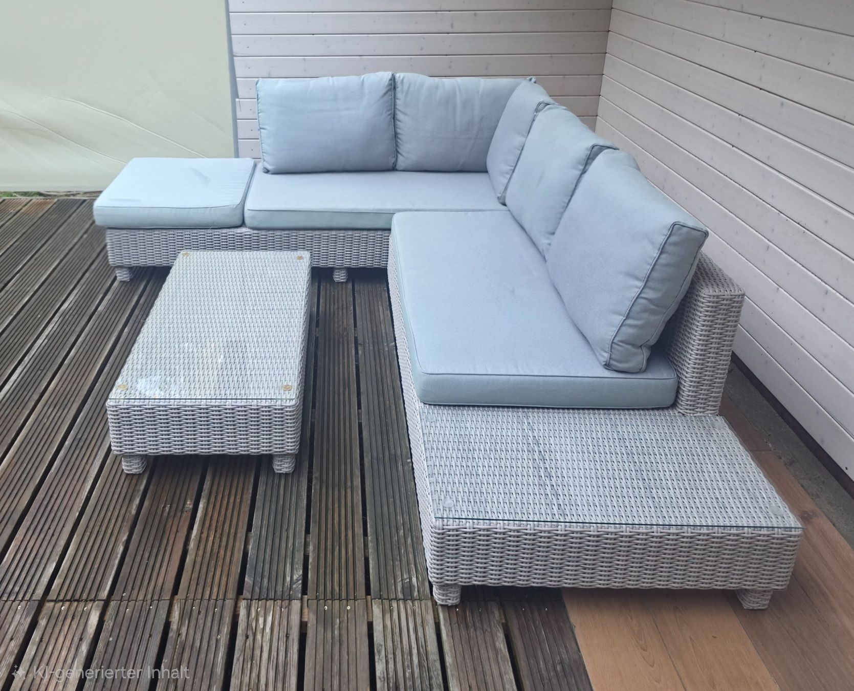 Sofas: Gartenlounge mit Beistelltisch – Gebraucht aus Etzgen von VierRingeA6 3